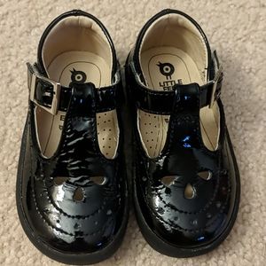 Oldsole black patent leather Maryjane toddler shoe